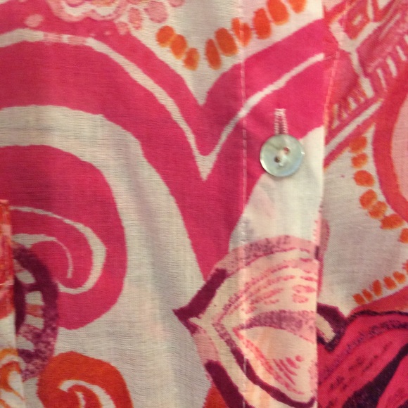 Chico’s Lightweight Blouse Top Pink Size 2 12 14 - Picture 4 of 6